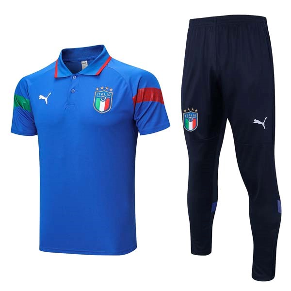 Polo Italia Set Completo 2023-2024 Blu 2
